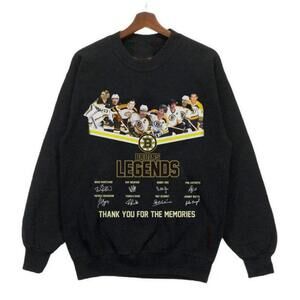 Boston Bruins Legends Thank You For The Memories Signature Sweatshirt Tee